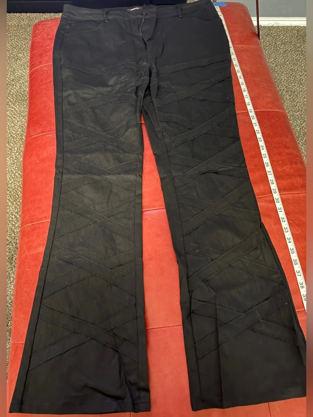 Black men’s bootcut Jeans - Brand Unknown size 38